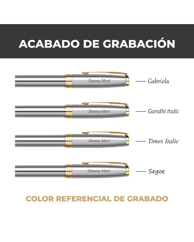 PLUMA FUENTE SONNET ACERO INOXIDABLE GT