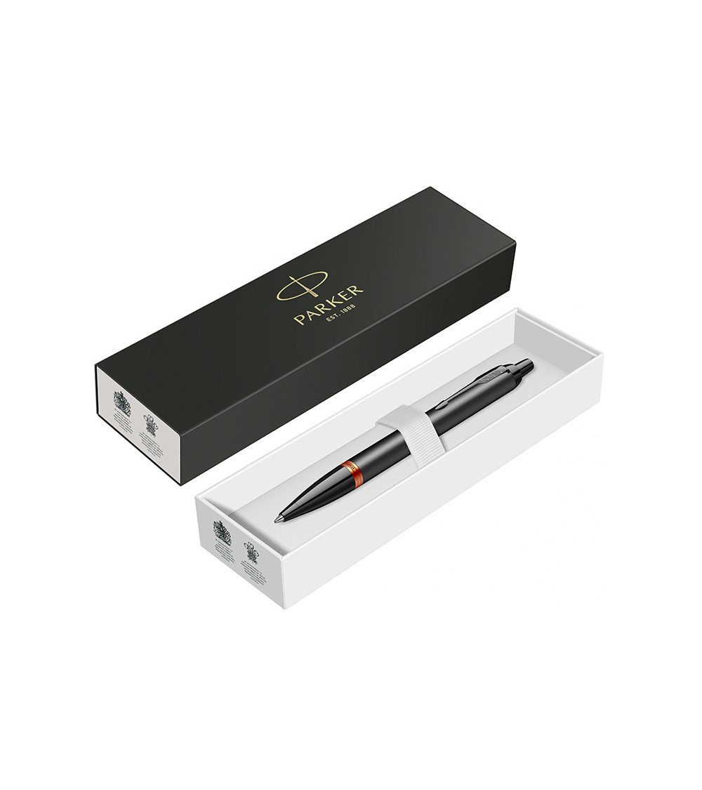 parker im vibrating ring Parker IM Black Amethyst Purple Vibrant Rings Ballpoint Pen main image 1